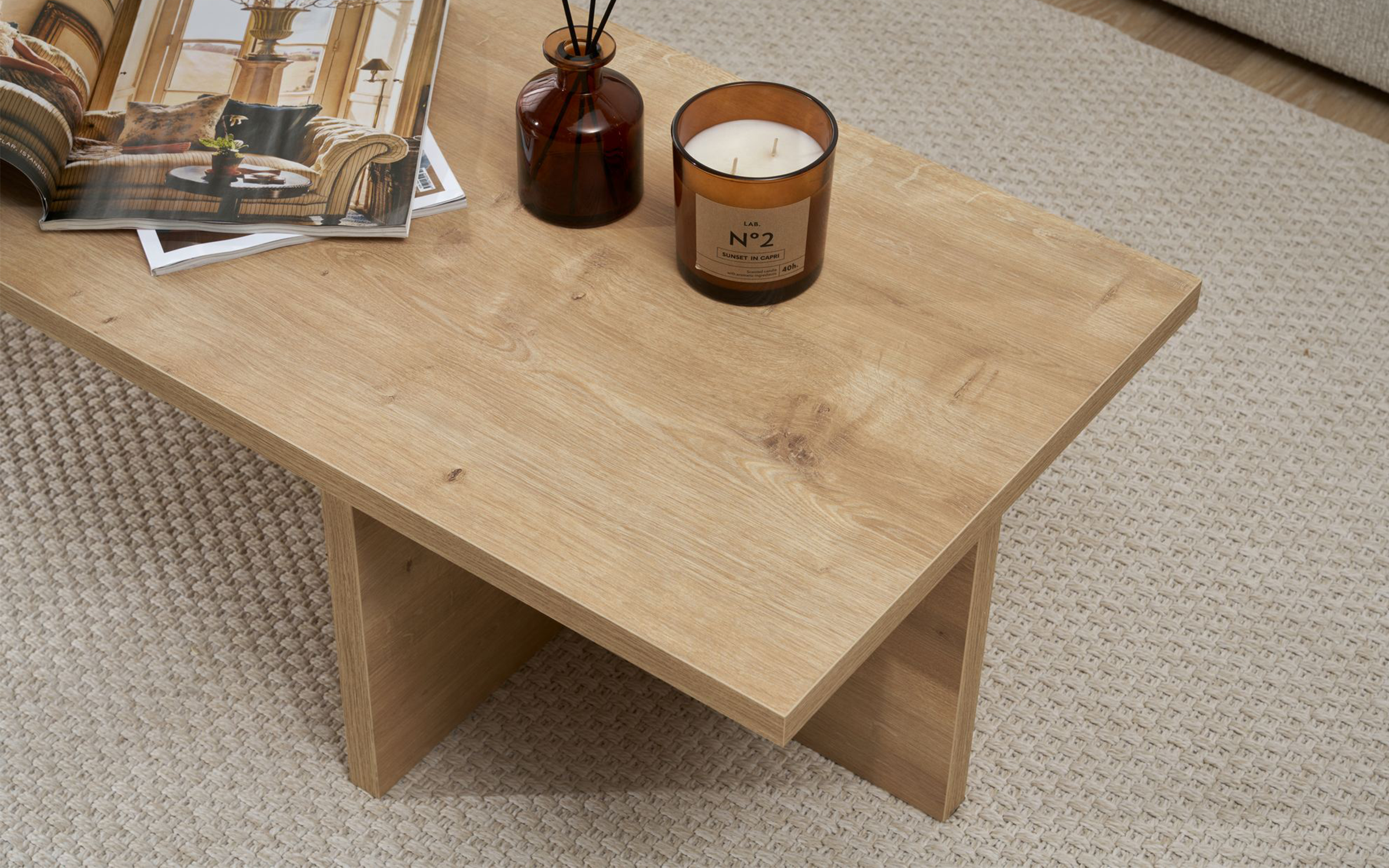 Masuta de cafea Elara, stejar safir  6